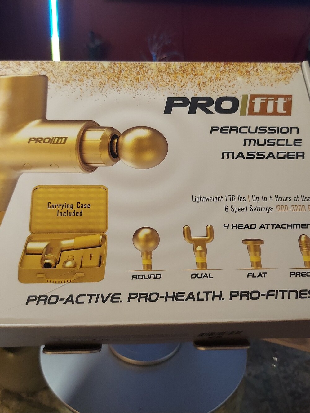 Gold Percussion Muscle Massager - Gold